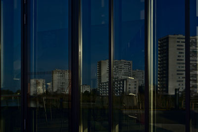 Cityscape against sky at night