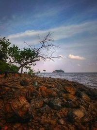 Scenic view of sea against sky