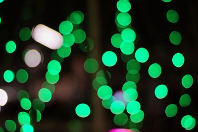 Defocused image of illuminated lights