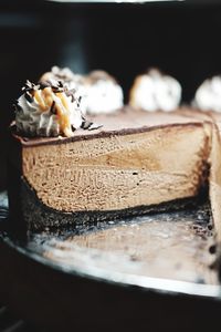 Close-up of cake on table