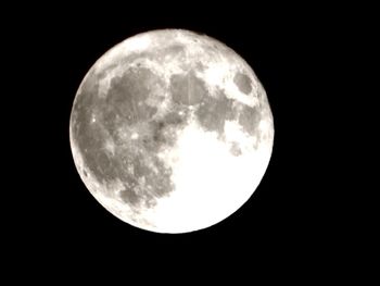 Scenic view of moon against sky at night