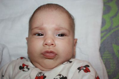 Portrait of cute baby girl