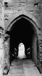 Archway leading to tunnel