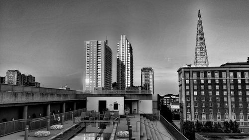 Modern buildings in city