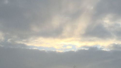 Low angle view of cloudy sky