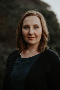 Portrait of beautiful young woman