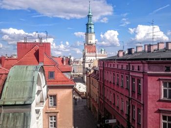 View of buildings in city