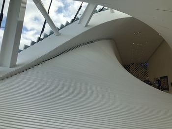 Low angle view of staircase in building