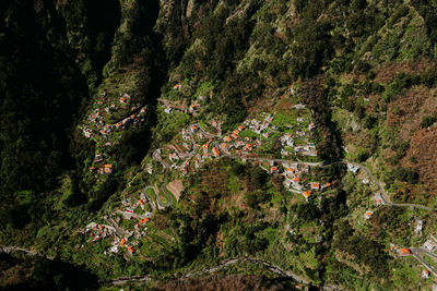 Village in the mountains of nun's valley, madeira