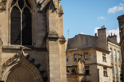 Low angle view of historical building against sky