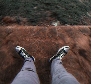 Low section of person standing on floor