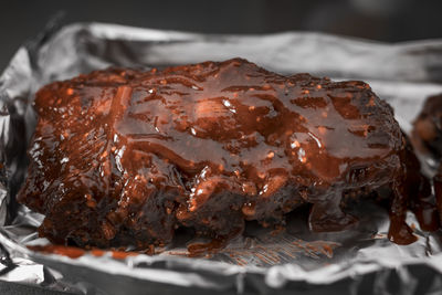 Close-up of chocolate cake