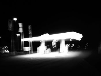 Light trails at night