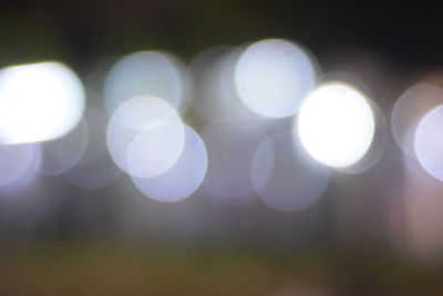 Defocused image of lights