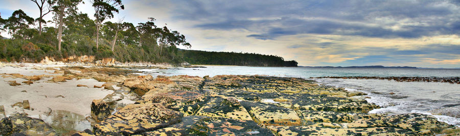 Scenic view of sea against sky