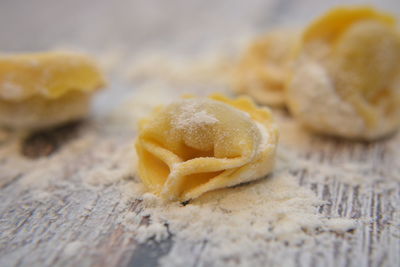 Close-up of a bread on table