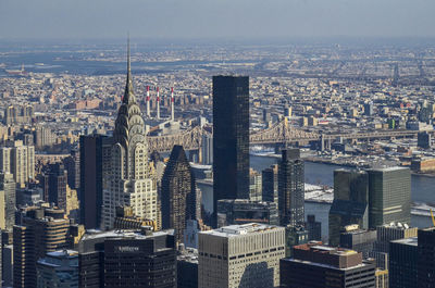 Aerial view of city