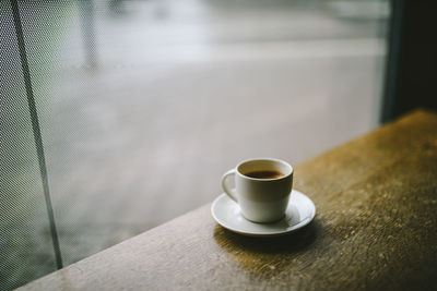 Coffee on table