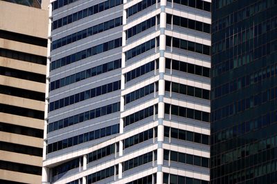 Low angle view of modern building in city