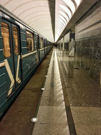 Railroad station platform