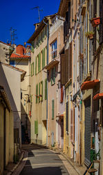 Street amidst buildings in city