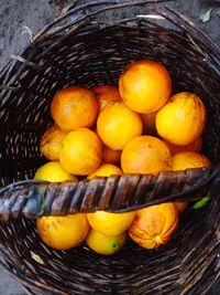 Close-up of fruits in basket