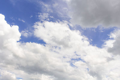 Low angle view of clouds in sky