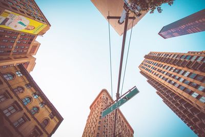 Low angle view of buildings against sky