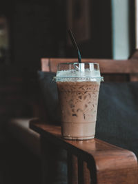 Close-up of coffee on table