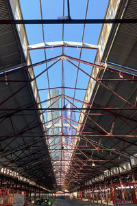 Low angle view of skylight