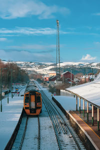 Train at. newtown station, powys