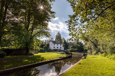 Bowers lock on the river wey