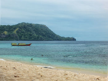 Scenic view of sea against sky