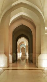 Interior of empty corridor