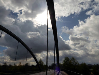 Low angle view of storm clouds against sky