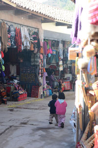 Shopping mall at market stall