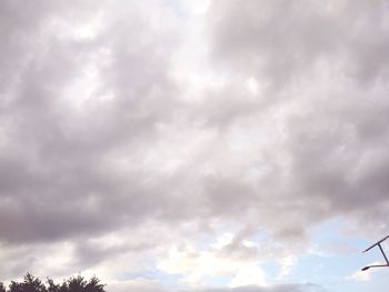 Low angle view of storm clouds in sky