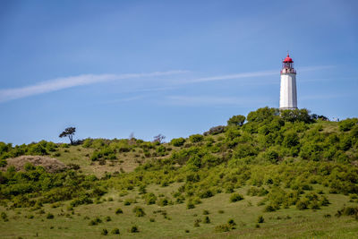 Lighthouse on landscape