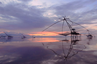 Fish netting at phattalung