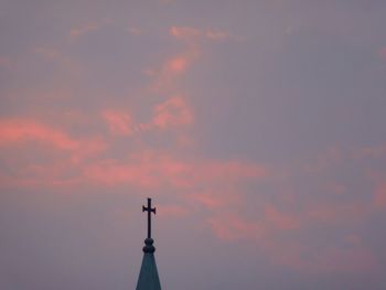 Low angle view of silhouette tree against sky during sunset