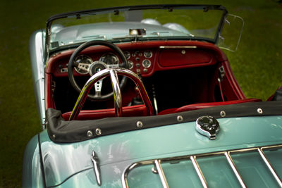 Close-up of vintage car