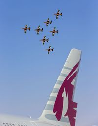 Low angle view of airplane flying in sky