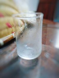 Close-up of drink on table