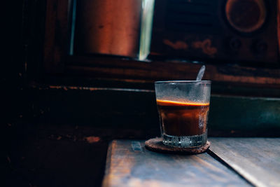 Coffee on table