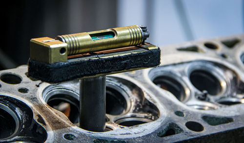 Close-up of machine part