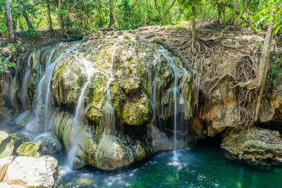 River flowing through rocks