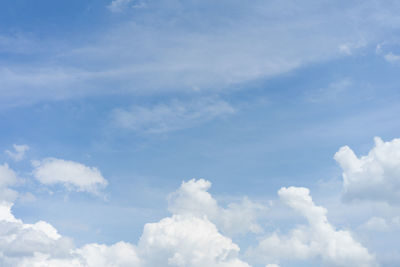 Low angle view of clouds in sky