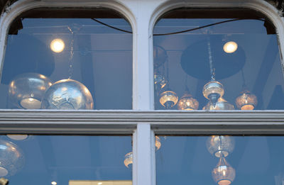 Low angle view of christmas decorations