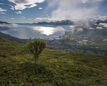 Scenic view of landscape against sky
