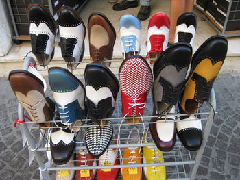 High angle view of building